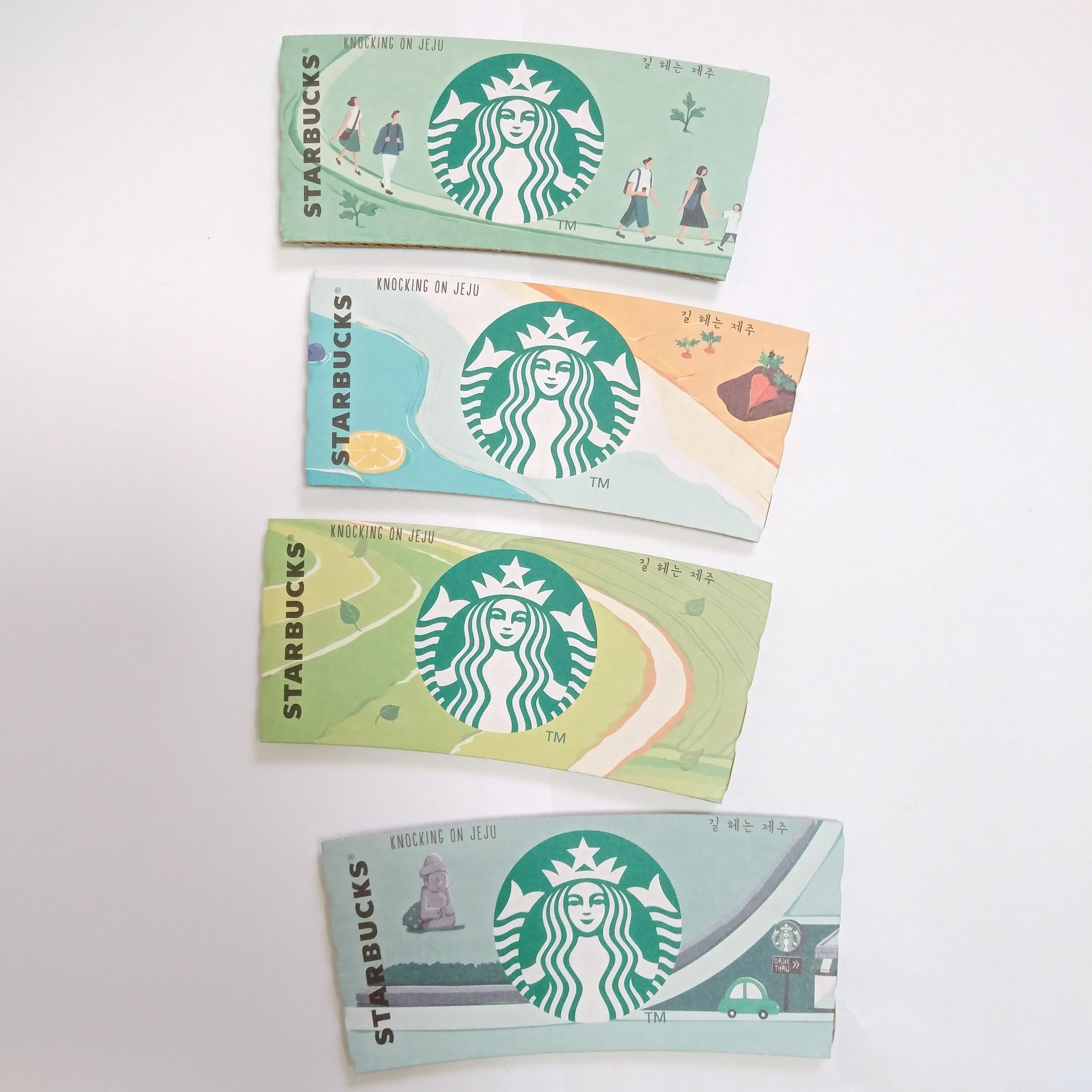Jeju Starbucks Sleeve 4 types Cup Holder Hot Tea Coffee