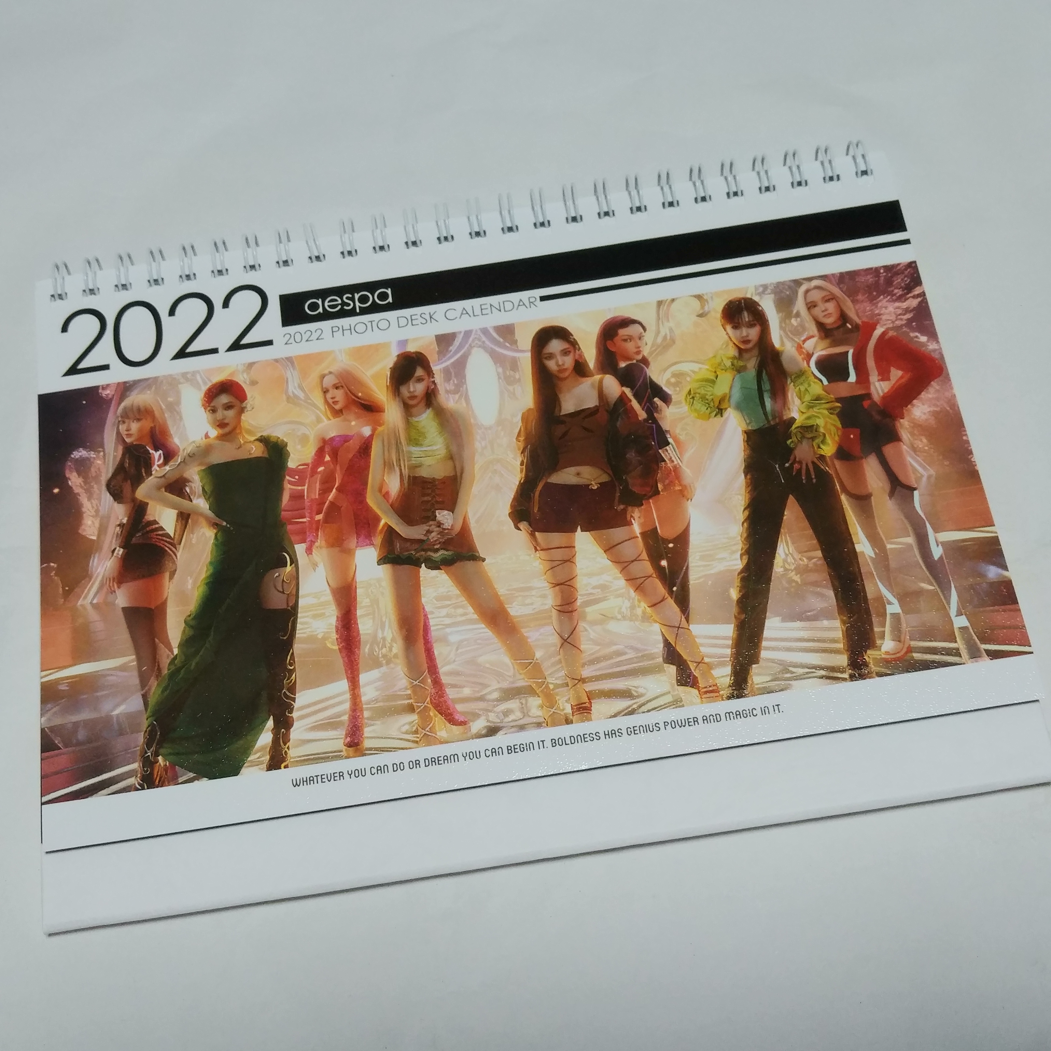 Aespa Photo Desk Calendar 2022 2023 Calender Korean Pop Star Celebrity Singer – Actskorea