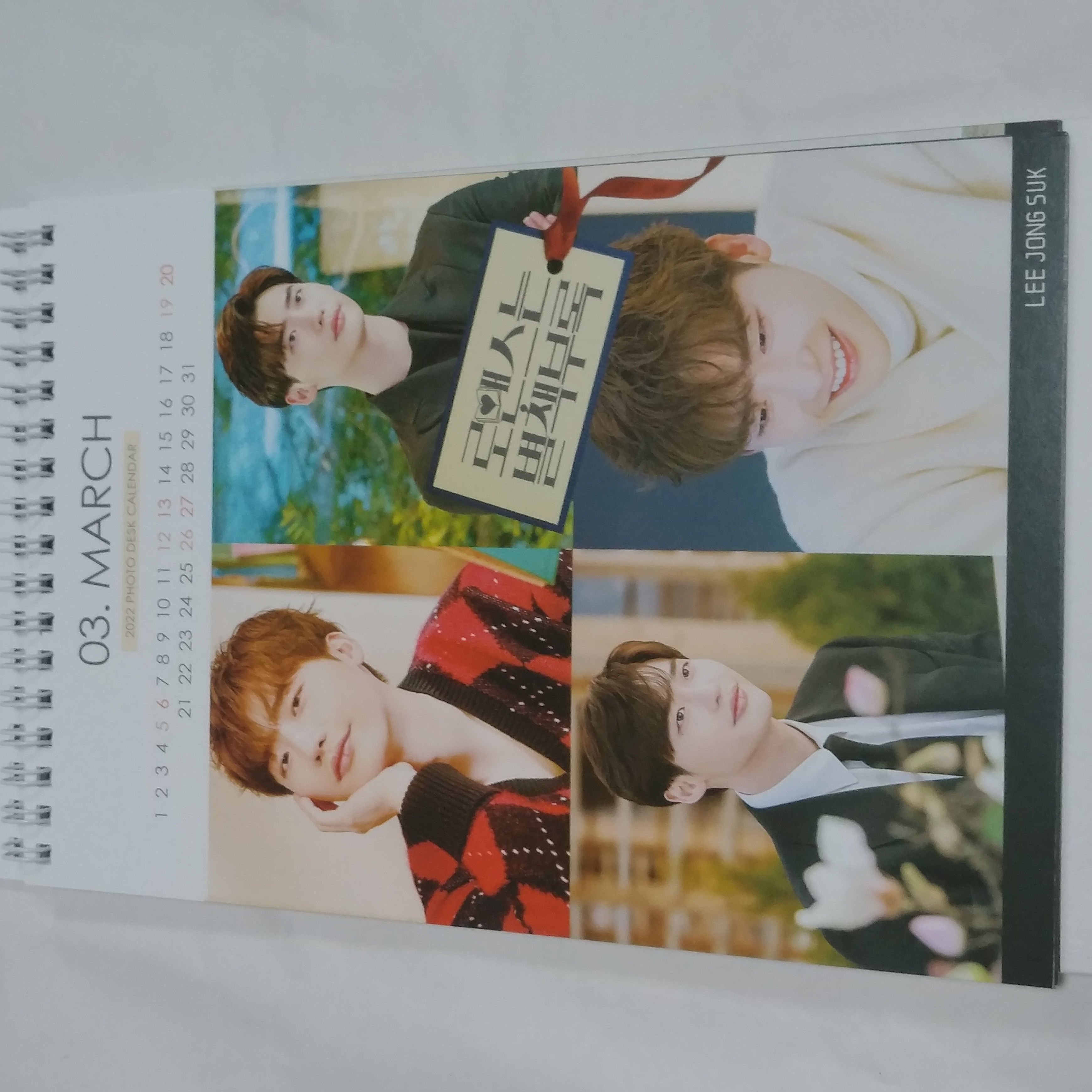 Lee Jong Suk JongSuk Photo Desk Calendar 2022 2023 Calender